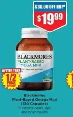 Chemist Warehouse Blackmores Plant-Based Omega Mini offer