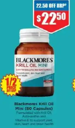 Chemist Warehouse Blackmores Krill Oil Mini offer