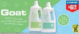 Chemist Warehouse Goat Concentrated Laundry Liquid Eucalyptus or Unscented offer
