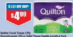 Chemist Warehouse Quilton Toilet Tissue Double Length offer