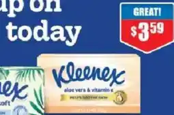 Chemist Warehouse Kleenex Aloe Vera & Vitamin E offer