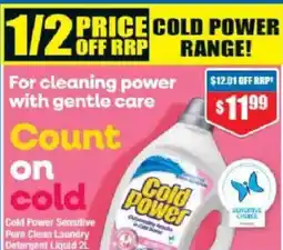 Chemist Warehouse Cold Power Sensitive Pure Clean Laundry Detergent Liquid offer