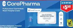 Chemist Warehouse CorePharma Multipurpose Disinfectant Wipes Hospital offer