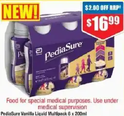Chemist Warehouse PediaSure Vanilla Liquid Multipack offer