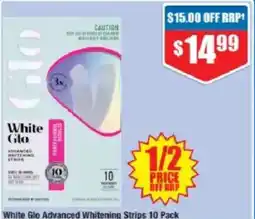Chemist Warehouse White Glo Advanced Whitening Strips offer