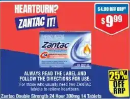 Chemist Warehouse Zantac Double Strength 24 Hour offer