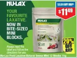 Chemist Warehouse Nu-Lax Fruit Laxative Natural Senna Mini offer