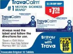 Chemist Warehouse Travacalm Original offer
