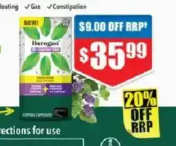 Chemist Warehouse Iberogast IBS+Digestive Relief Capsules offer
