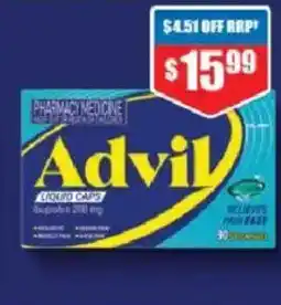 Chemist Warehouse Advil liquid caps offer