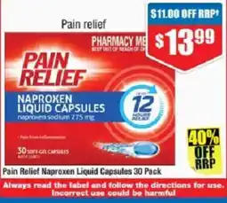 Chemist Warehouse Pain Relief Naproxen Liquid Capsules offer