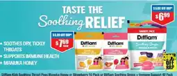 Chemist Warehouse Difflam Kids Soothing Throat Pops Manuka Honey or Strawberry or Difflam Soothing Drops + Immune Support offer