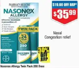 Chemist Warehouse Nasonex Allergy Twin Pack offer