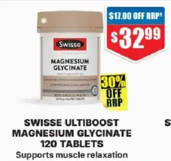 Chemist Warehouse Swisse ultiboost magnesium glycinate offer