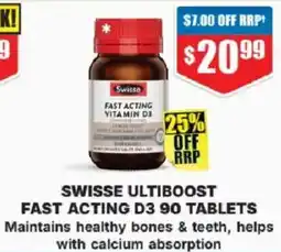Chemist Warehouse Swisse ultiboost fast acting d3 offer