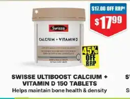 Chemist Warehouse Swisse ultiboost calcium + vitamin d offer