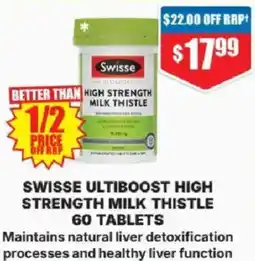 Chemist Warehouse Swisse ultiboost high strength milk thistle offer