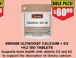 Chemist Warehouse Swisse ultiboost calcium + d3 +k2 offer