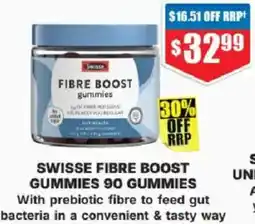 Chemist Warehouse Swisse fibre boost gummies offer