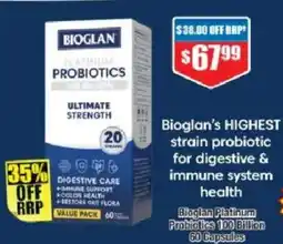 Chemist Warehouse Bioglan platinum probiotics 100 billion offer