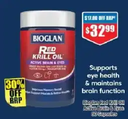 Chemist Warehouse Bloglan Red Krill Oil Active Brain & Eyes offer