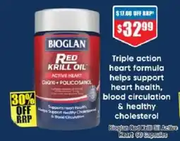 Chemist Warehouse Bioglan Red Krill Oil Active Heart offer
