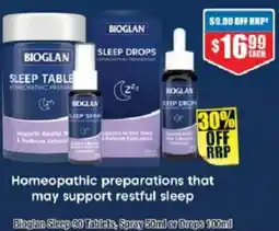 Chemist Warehouse Bioglan Sleep, Spray or Drops offer