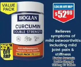 Chemist Warehouse Bioglan Curcumin Double Strength offer