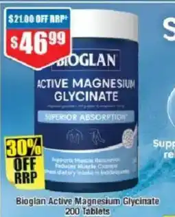 Chemist Warehouse Bioglan Active Magnesium Glycinate offer