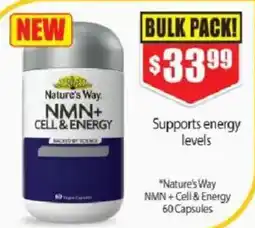 Chemist Warehouse Nature's Way NMN + Cell & Energy offer