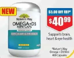 Chemist Warehouse Nature's Way Omega + D3 Mini offer