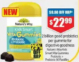 Chemist Warehouse Nature's Way Kids Smart Vita Gummies Probiotic + Prebiotic offer