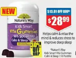 Chemist Warehouse Nature's Way Kids Smart Vita Gummies Calm & Sleep offer