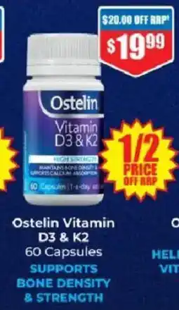 Chemist Warehouse Ostelin Vitamin D3 & K2 offer