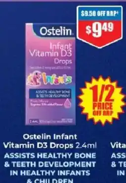 Chemist Warehouse Ostelin Infant Vitamin D3 Drops offer