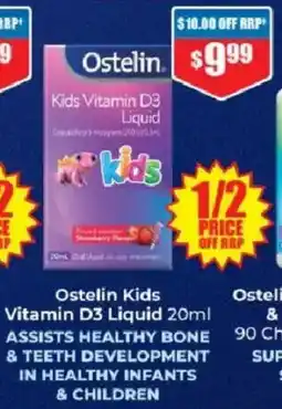Chemist Warehouse Ostelin Kids Vitamin D3 Liquid offer