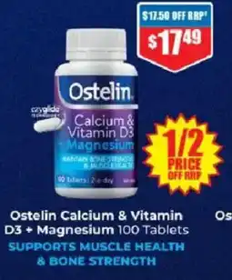 Chemist Warehouse Ostelin Calcium & Vitamin D3+ Magnesium offer