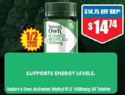 Chemist Warehouse Nature's Own Activated Methyl B12 offer