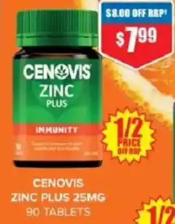 Chemist Warehouse Cenovis zinc plus offer
