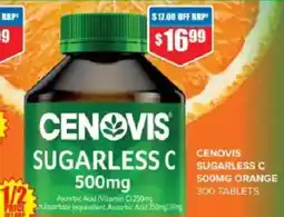 Chemist Warehouse Cenovis sugarless c orange offer