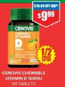 Chemist Warehouse Cenovis chewable vitamin d 1000iu offer
