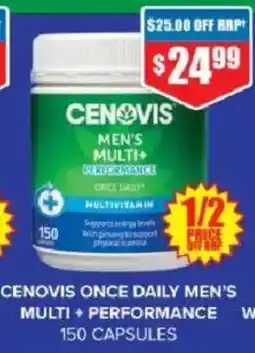 Chemist Warehouse Cenovis once daily men's multi + performance offer