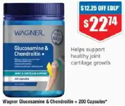 Chemist Warehouse Wagner Glucosamine & Chondroitin + offer