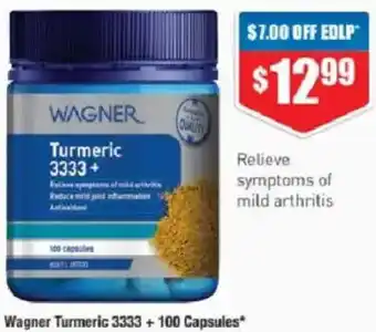 Chemist Warehouse Wagner Turmeric 3333 offer
