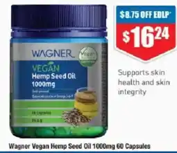 Chemist Warehouse Wagner Vegan Hemp Seed Oil offer