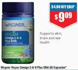 Chemist Warehouse Wagner Vegan Omega 3-6-9 Plus DHA offer