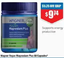 Chemist Warehouse Wagner Vegan Magnesium Plus offer