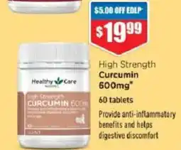 Chemist Warehouse High Strength Curcumin offer