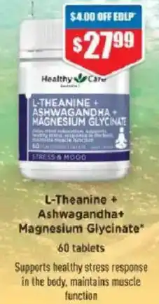 Chemist Warehouse L-Theanine + Ashwagandha+ Magnesium Glycinate offer
