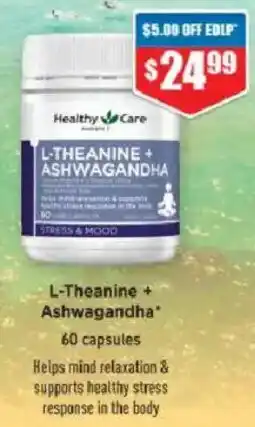 Chemist Warehouse L-Theanine + Ashwagandha offer